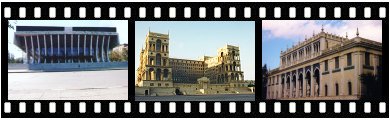 Baku's Soviet time buildings International Film Festival award presentation