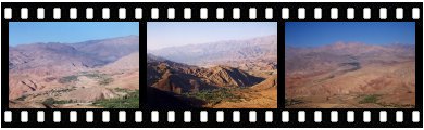 Almut valley and mountains in Iran