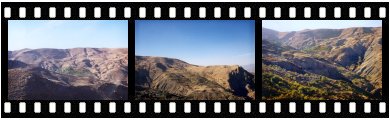 Photo shoots of Alamut mountains and villages