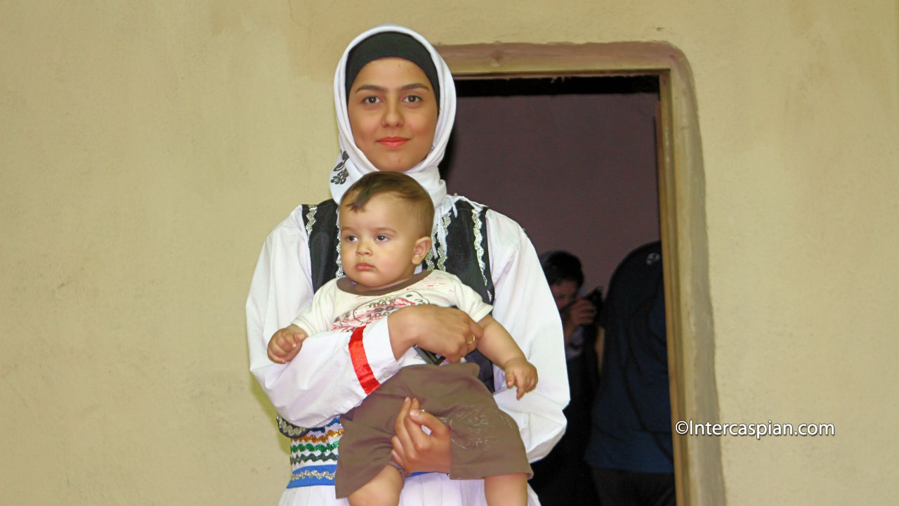 A village woman in traditional dress