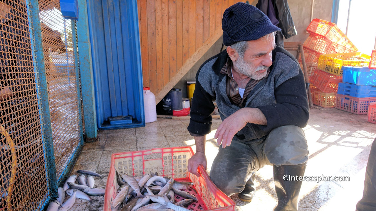 A fisherman with his catch