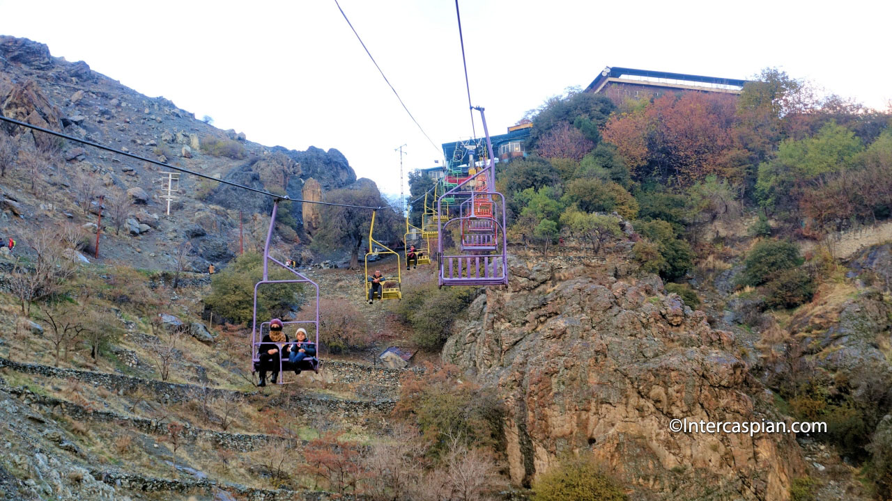 Photo of the Darband chairlift, Tehran