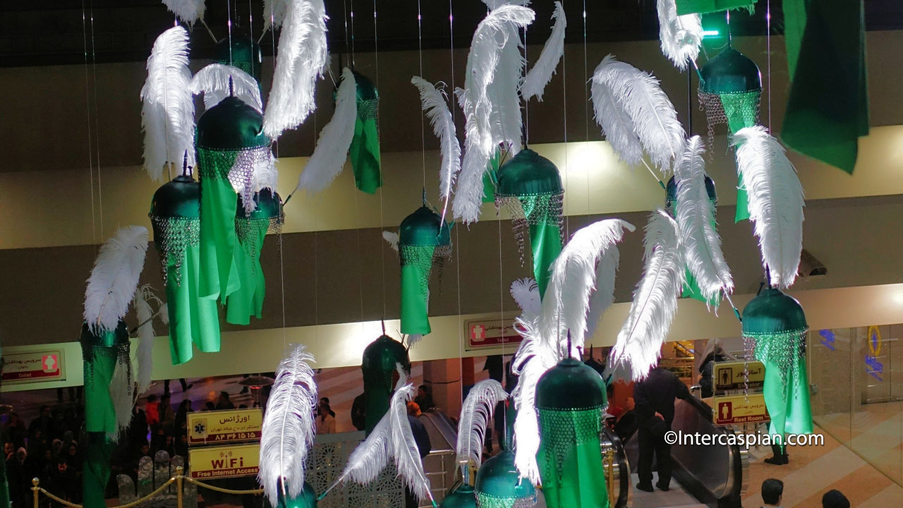 Photo taken inside of the Milad Tower building