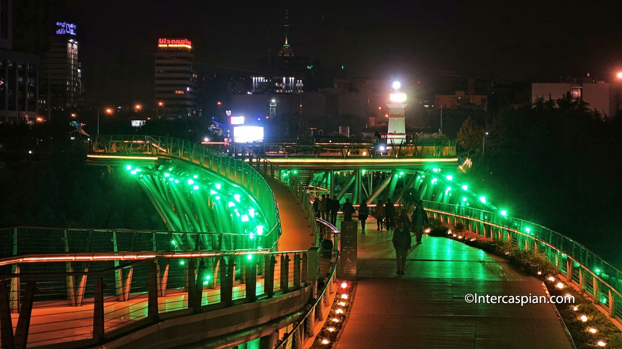 Night Photo of a scenery view platform