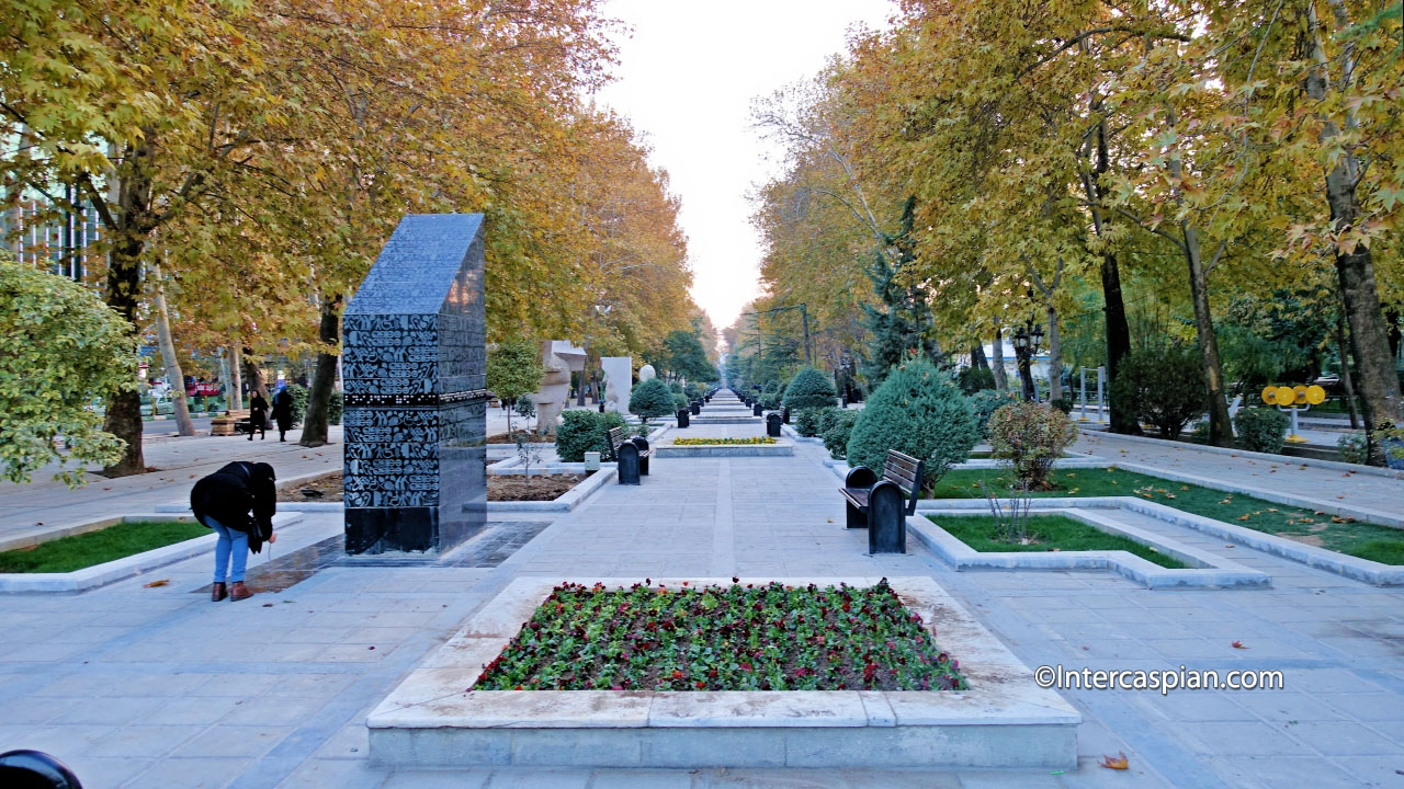 Mellat Park next to the Vali-Asr street