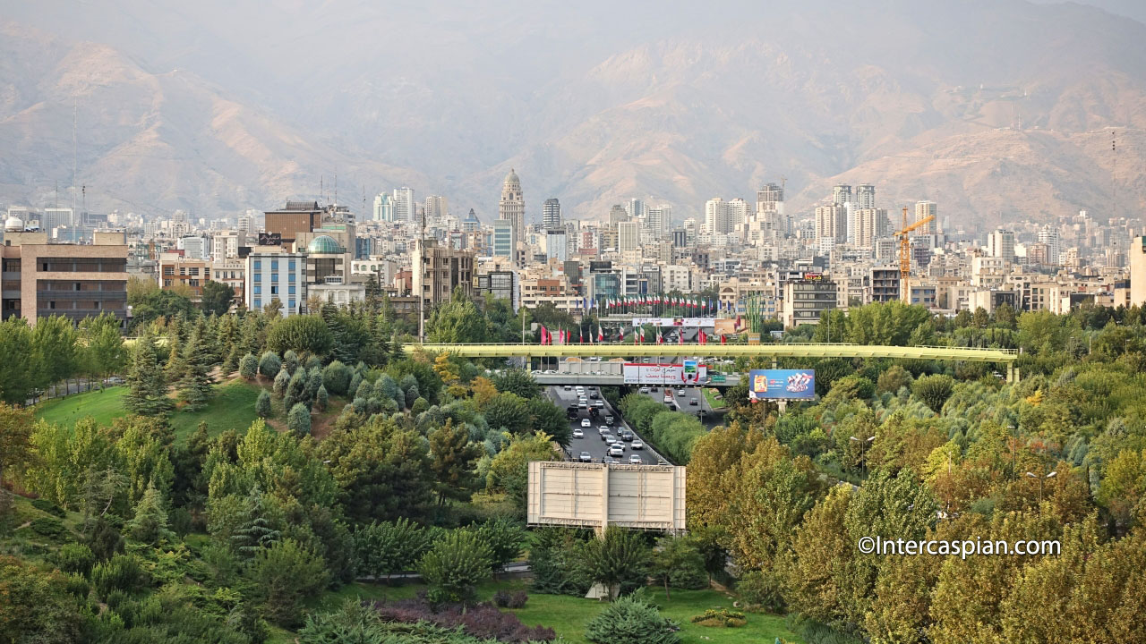 Photo of northern Tehran city skyline